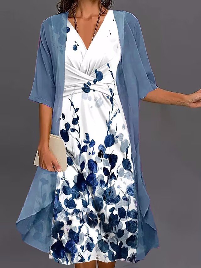 Floral Casual Regular Fit Two-Piece Set